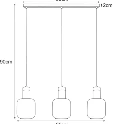 Best Dekoracyjna lampa wisząca nad wyspę kuchenną K-5263 z serii DENIS Żyrandole Nowoczesne