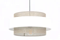 Sklep Kaja Dekoracyjna lampa wisząca, szeroki abażur K-5271 z serii CEZAR