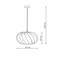 New Dekoracyjna lampa wisząca do salonu LP-023/1P WH JET | Kaja Żyrandole Nowoczesne