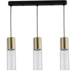 Best Sale Dekoracyjna lampa wisząca nad stół LP-232/3L GD z serii MANACOR | Kaja Żyrandole Nowoczesne