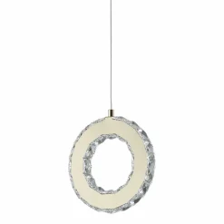 Discount Dekoracyjna lampa wisząca kryształowe koło MD3713-1-3GT GIRONA | Kaja Żyrandole Nowoczesne