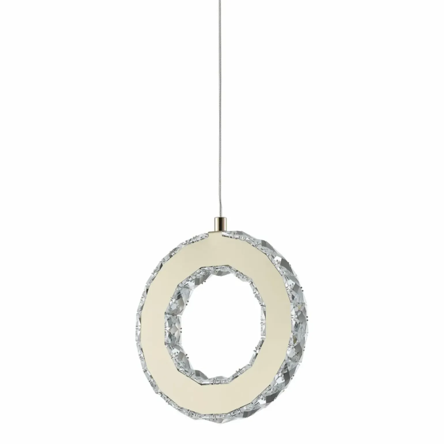 Discount Dekoracyjna lampa wisząca kryształowe koło MD3713-1-3GT GIRONA | Kaja Żyrandole Nowoczesne