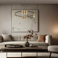 Cheap Dekoracyjna lampa wisząca na bazie koła ML0375 (KOŁO) GENESIS | Kaja Żyrandole Nowoczesne