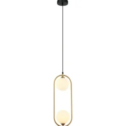 Cheap Dekoracyjna lampa wisząca do sypialni PND-3965-2-BRO z serii LUPUS Żyrandole Nowoczesne