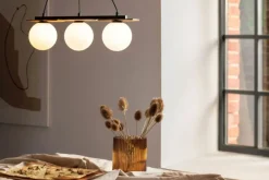 Best Dekoracyjna lampa wisząca z mlecznymi kloszami SIG 33299 MIRROR Żyrandole Nowoczesne