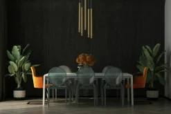 Best Dekoracyjna lampa z punktowymi zwisami SIG 33230 z serii SOPEL LASER Żyrandole Nowoczesne