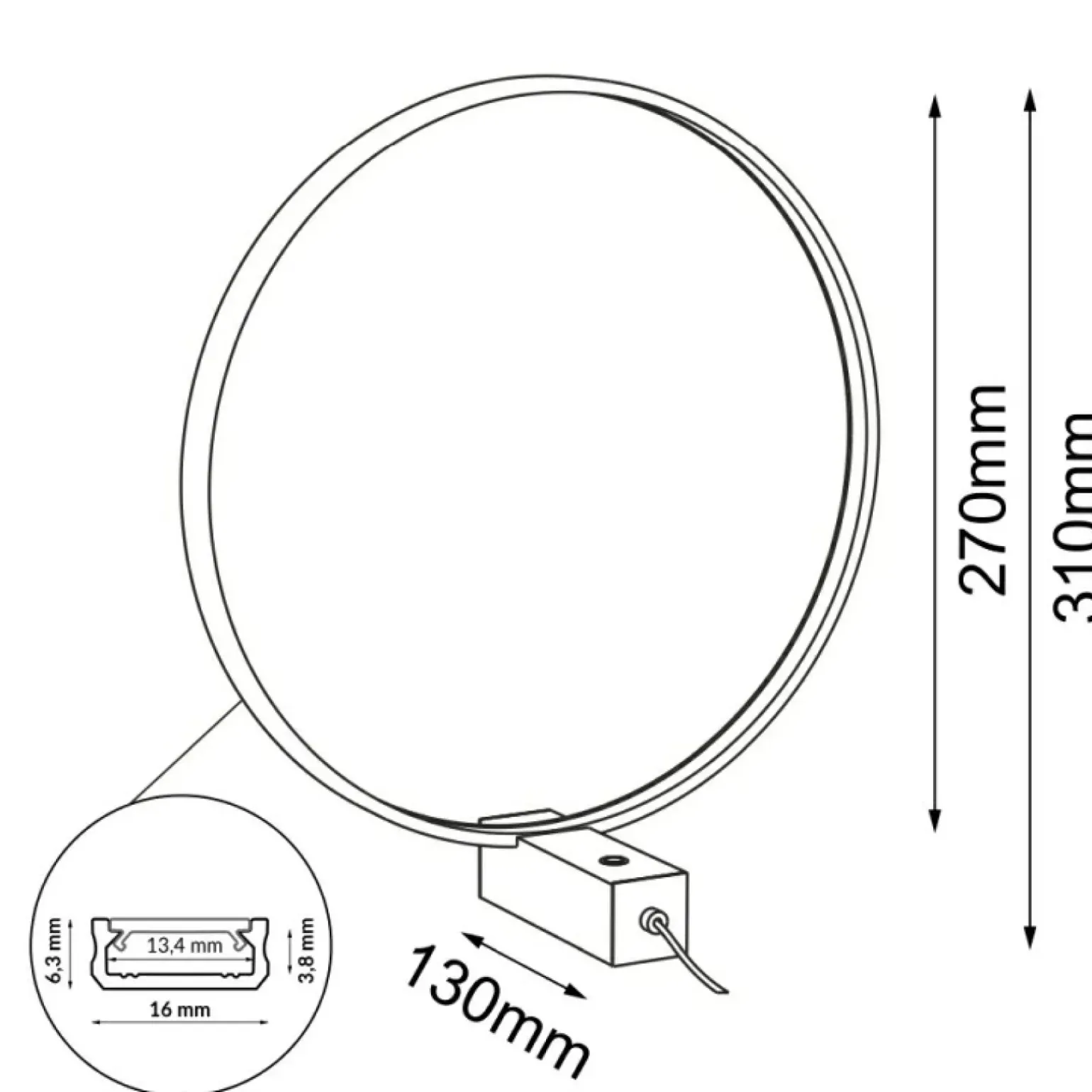 Sklep Kaja Dekoracyjna lampka biurkowa ⌀27cm 3000K ANT 2000 AGARO | Kaja