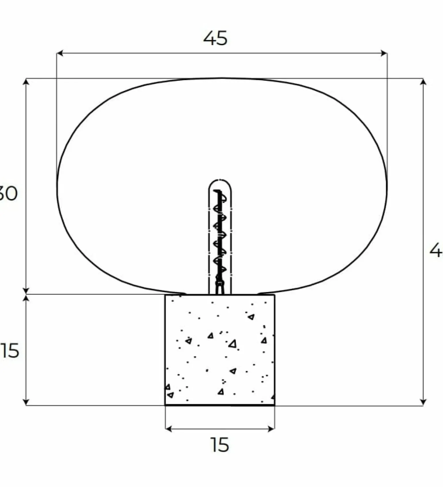 Sklep Kaja Dekoracyjna lampka na marmurowej podstawie MX T0055 MOONSTONE | Kaja