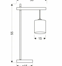 Sklep Kaja Dekoracyjna lampka nocna z drewnem 41-38418 COMBI | Kaja Oświetlenie