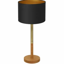 Sklep Kaja Dekoracyjna lampka nocna, brązowa podstawa LX 3805 z serii TABLE LAMPS