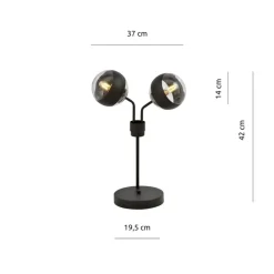 Sklep Kaja Dekoracyjna lampka stołowa do salonu 1139/LN2 NOVA | Kaja Oświetlenie