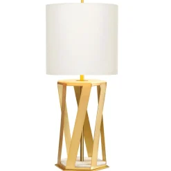 Sklep Kaja Dekoracyjna lampka stołowa z abażurem APOLLO-TL-WHT z serii APOLLO