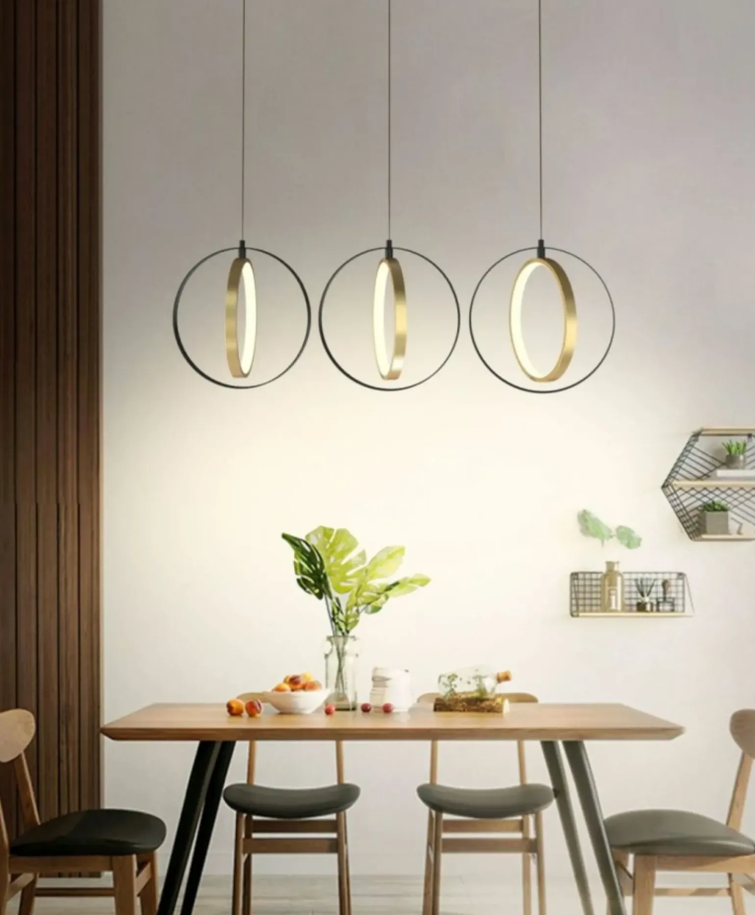 Fashion Dekoracyjna, ledowa lampa wisząca nad stół WF 7134-0310 VALLA | Kaja Żyrandole Nowoczesne