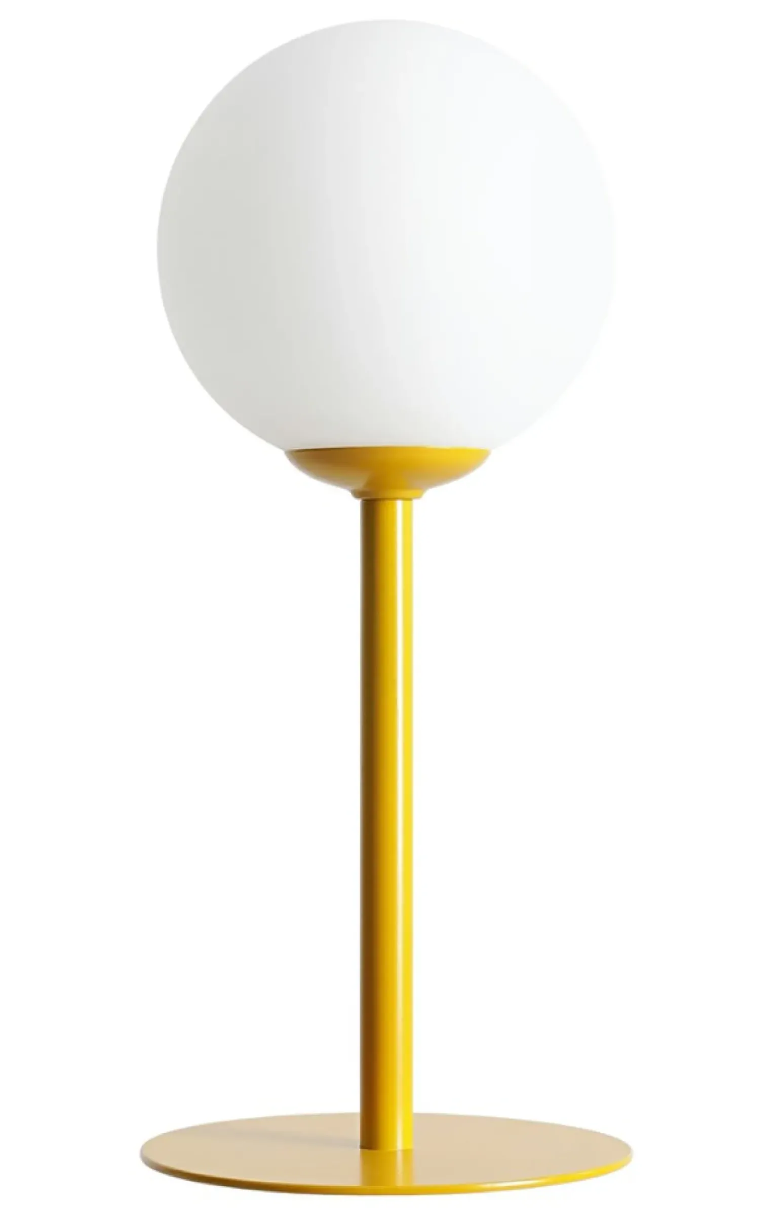 Sklep Kaja Dekoracyjna, musztardowa lampka stołowa do salonu 1080B14 PINNE