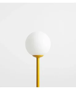 Sklep Kaja Dekoracyjna, musztardowa lampka stołowa do salonu 1080B14 PINNE