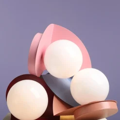 Sklep Kaja Dekoracyjna, niebieska lampka nocna ⌀14cm 1125B16 z serii LOOP | Kaja Oświetleni