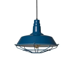 New Dekoracyjna, niebieska lampa wisząca ABR-RRP-N-E27 RETRO | Kaja Żyrandole Nowoczesne