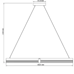 Cheap Dekoracyjna obręcz wisząca ⌀80cm LP-0407/1P L BK TRIANGLE PLUM | Kaja Żyrandole Nowoczesne
