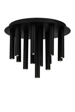 Sklep Kaja Dekoracyjna, okrągła, czarna lampa sufitowa 108505 z serii GOCCE