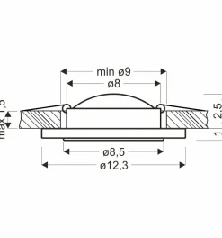 Sklep Kaja Dekoracyjna oprawa podtynkowa, szklana 2203164 | Kaja Oświetlenie