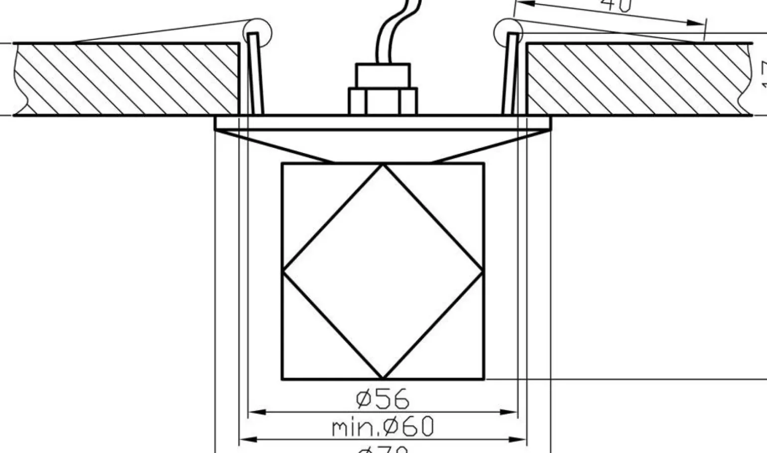 Sklep Kaja Dekoracyjna oprawa podtynkowa do stylowego wnętrza 2225954 | Kaja Oświetlenie