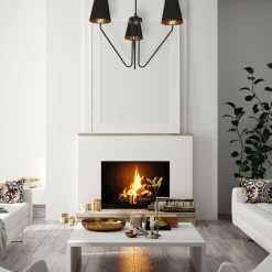 Cheap Dekoracyjna, potrójna, czarna lampa sufitowa MLP4912 z serii VICTORIA | Kaja Ośw Żyrandole Nowoczesne