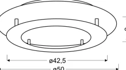 Sklep Kaja Dekoracyjna, srebrna lampa sufitowa LED 98-66206 MERLE | Kaja