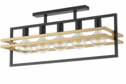 Cheap Dekoracyjna, szeroka lampa sufitowa nad stół SIG 32407 MERCI CZ/ZŁ Żyrandole Nowoczesne