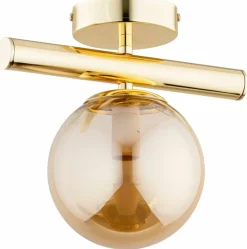 Cheap Dekoracyjna, złota lampa sufitowa jednopunktowa AL 61224 ERAL | Kaja Żyrandole Nowoczesne