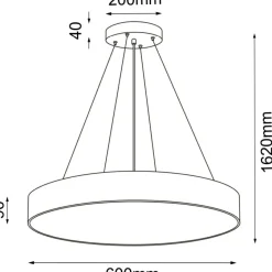 Cheap Dekoracyjna, złota lampa wisząca ⌀60cm ANT 5093 SENGO | Kaja Żyrandole Nowoczesne