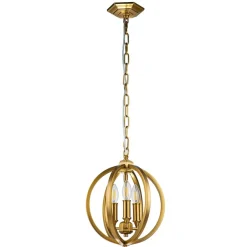 Sklep Kaja Dekoracyjna, złota lampa wisząca FE-CORINNE-3P-S-BB z serii CORINNE
