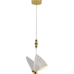 New Dekoracyjna, złota lampa wisząca art deco LP-1715/1P MARIPOSA | Kaja Żyrandole Nowoczesne