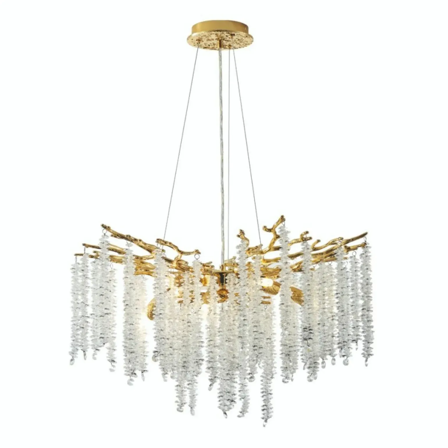 Flash Sale Dekoracyjna, złota lampa wisząca do salonu MD3720-1-EGN DIJON | Kaja Żyrandole Nowoczesne