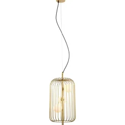 Store Dekoracyjna, złota lampa wisząca MDM-3934/3 GD HAYDEN | Kaja Żyrandole Nowoczesne