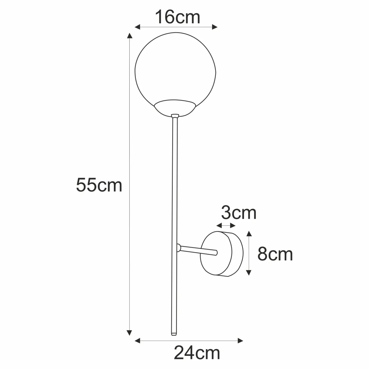 Sklep Kaja Dekoracyjny czarny kinkiet do modnego wnętrza K-4926 | Kaja