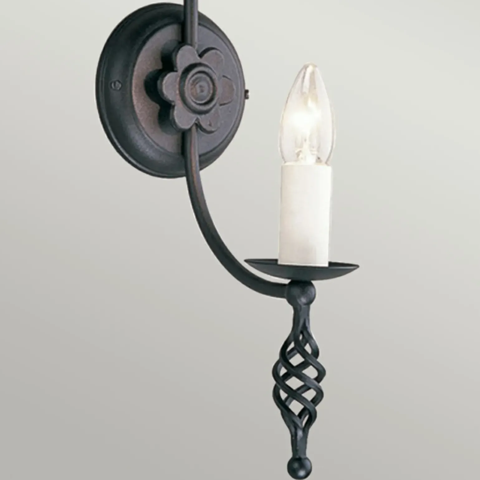 Sklep Kaja Dekoracyjny kinkiet ścienny, świecznik BY1-BLACK z serii BELFRY