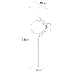 Sklep Kaja Dekoracyjny kinkiet ścienny, do stylowego salonu K-5331 z serii NEVA