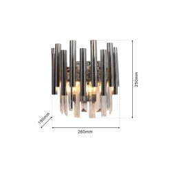 Sklep Kaja Dekoracyjny kinkiet ścienny, do salonu ML6936 z serii MADISON | Kaja Oświetlenie