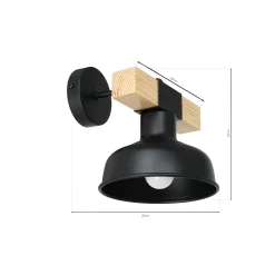 Sklep Kaja Dekoracyjny kinkiet w stylu loftowym MLP7455 z serii FARO | Kaja Oświetlenie