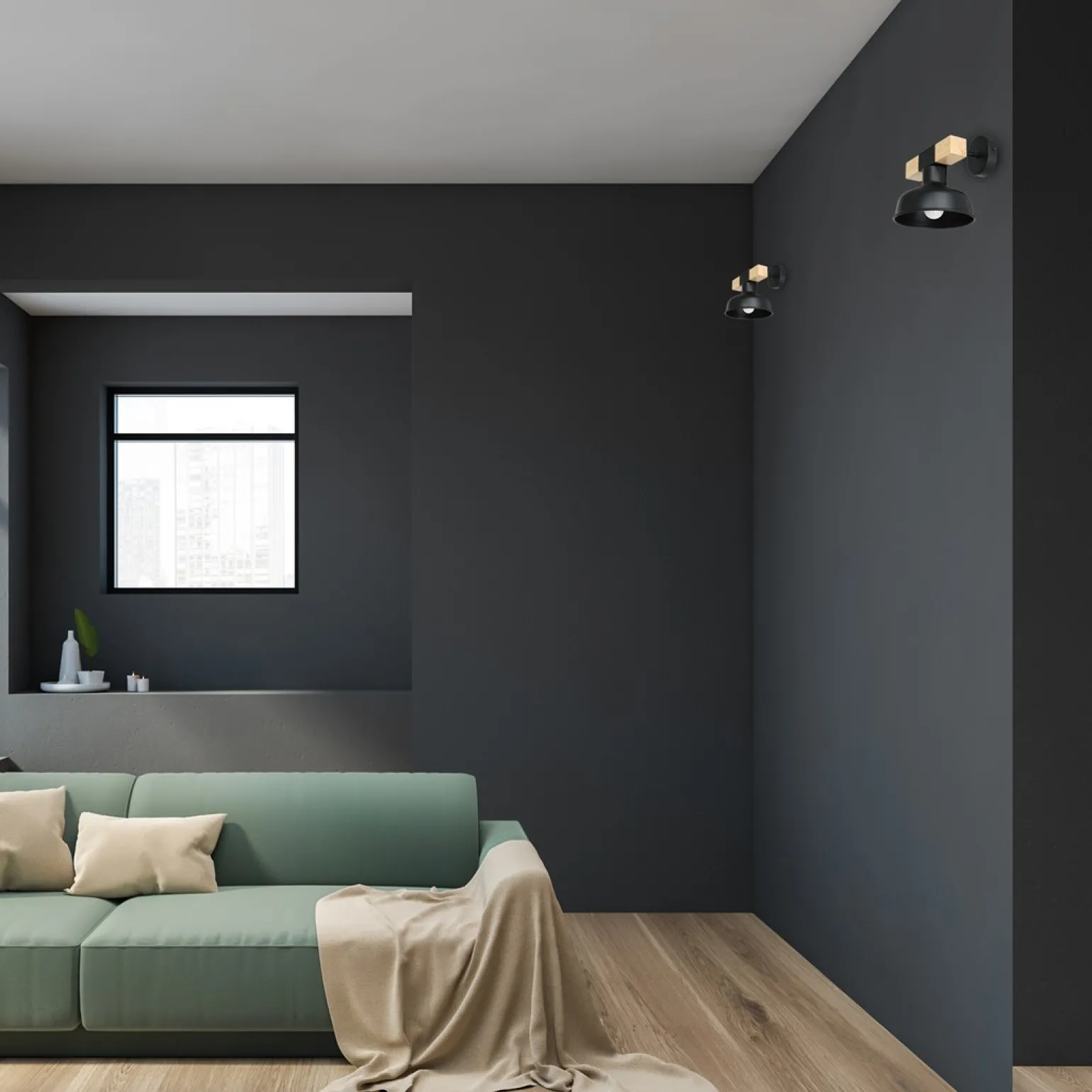 Sklep Kaja Dekoracyjny kinkiet w stylu loftowym MLP7455 z serii FARO | Kaja Oświetlenie