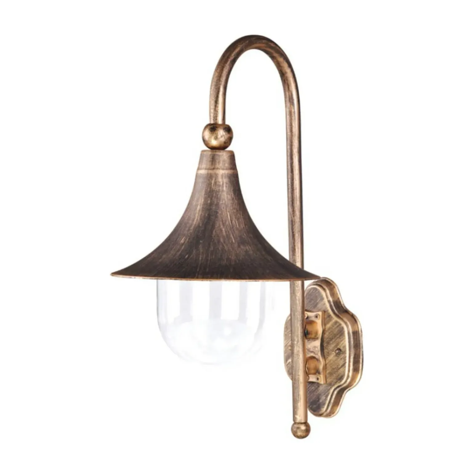 Sklep Kaja Dekoracyjny kinkiet zewnętrzny K-8125 CZ/ZŁ BOSTON | Kaja Oświetlenie