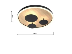 Sklep Kaja Dekoracyjny plafon do przytulnej sypialni WF 9013-306S REIMS | Kaja