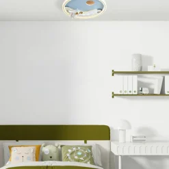 Cheap Dekoracyjny plafon dziecięcy LED astronauta MX4020-1-DWD FOCUS | Kaja Żyrandole Nowoczesne