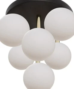 Flash Sale Dekoracyjny plafon z mlecznymi kloszami 5646 z serii ALI | Kaja Żyrandole Nowoczesne