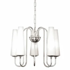 Outlet Dekoracyjny, srebrny żyrandol glamour ZM 1128 z serii MAGNUM | Kaja Żyrandole Nowoczesne