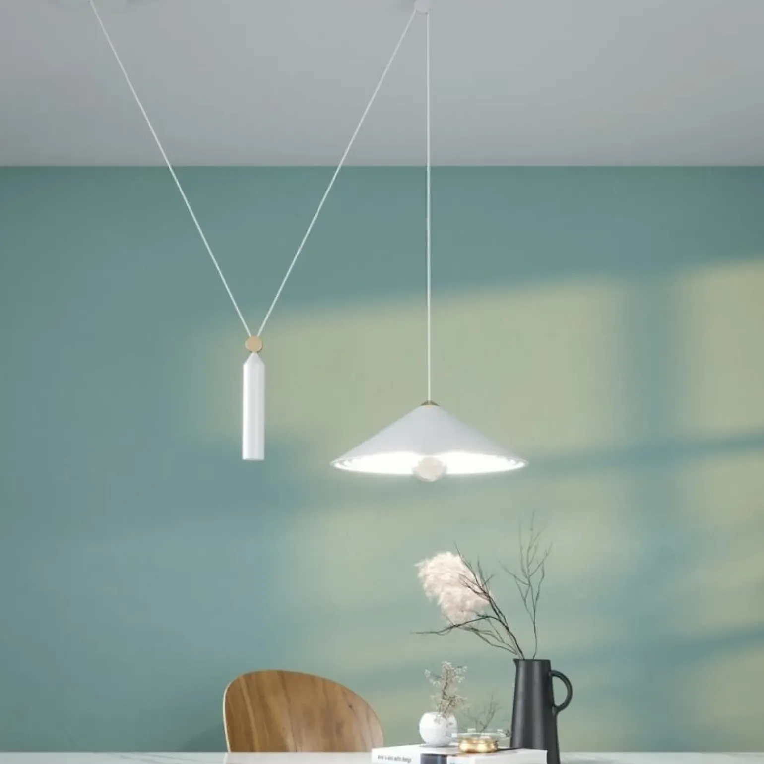 Cheap Dekoracyjny żyrandol do powieszania, do kuchni P080PL-01W z serii PESO Żyrandole Nowoczesne