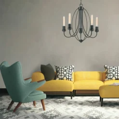 Sklep Kaja Dekoracyjny żyrandol do salonu LP-6704/5P CANARIA | Kaja Oświetlenie