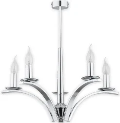 Sklep Kaja Dekoracyjny żyrandol na 5 świecowych żarówek O2865 W5 CH | Kaja