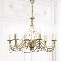 Sklep Kaja Dekoracyjny żyrandol typu świecznik w kolorze złota 170/6 z serii TO