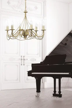 Sklep Kaja Dekoracyjny żyrandol typu świecznik w kolorze złota 170/6 z serii TO